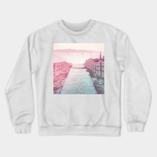 Boardwalk in Pink Crewneck Sweatshirt